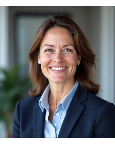 Professional portrait of Elara Vance, CEO of Compass North Talent